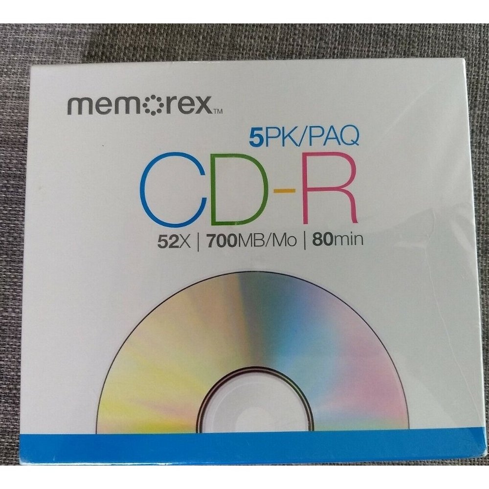 Memorex CD-R 52X 700MB/80Min 5PK.  Recordable